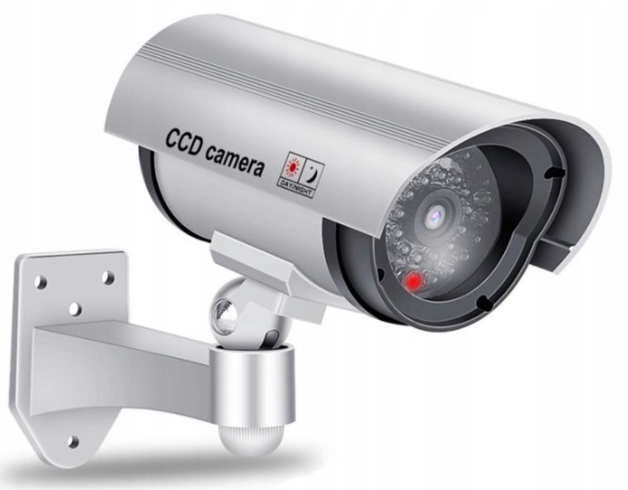 KAMERA MONITORING zewnętrzny wewnętrzny ATRAPA migający czerwony led