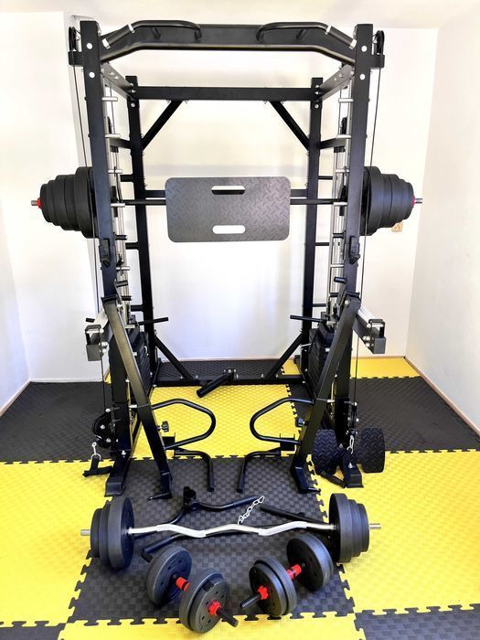 Atlas Treningowy NOWY Klatka do Ćwiczeń Maszyna Smitha Wyciągi Brama