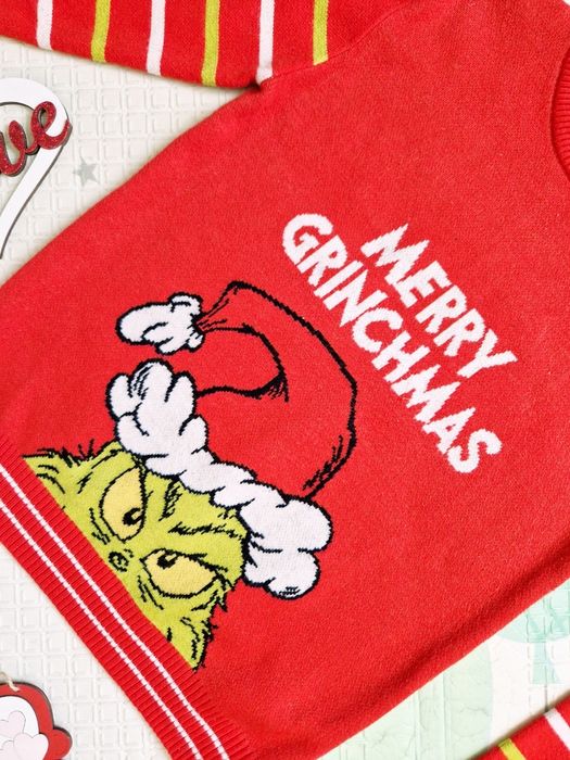 Новорічний Різдвяний светр GRINCHMAS хлопчик 12-13 р світшот батнік