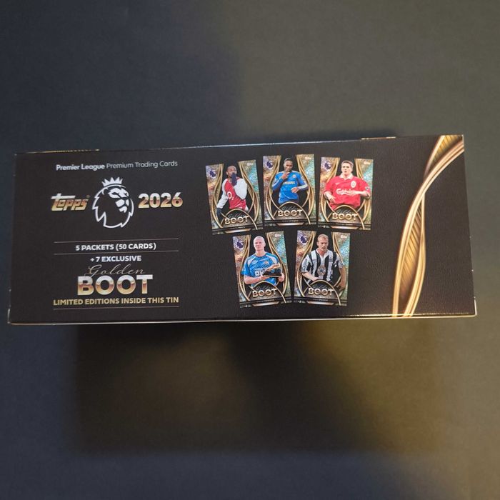 Golden Boot Tin  Topps Premier League 2026 Debut Edition