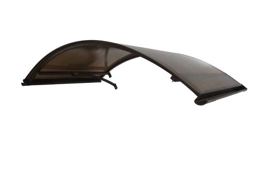 DASZEK nad DRZWI Łukowy ZADASZENIE 160x120 Aluminium