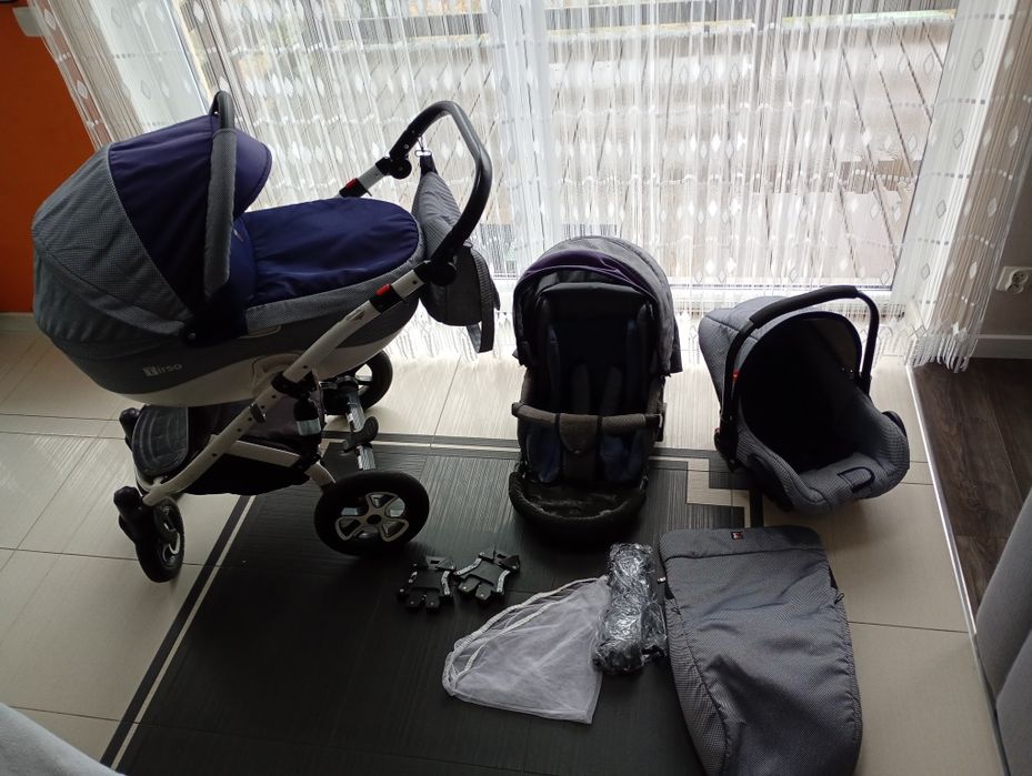 Wózek 3 w 1 granatowy