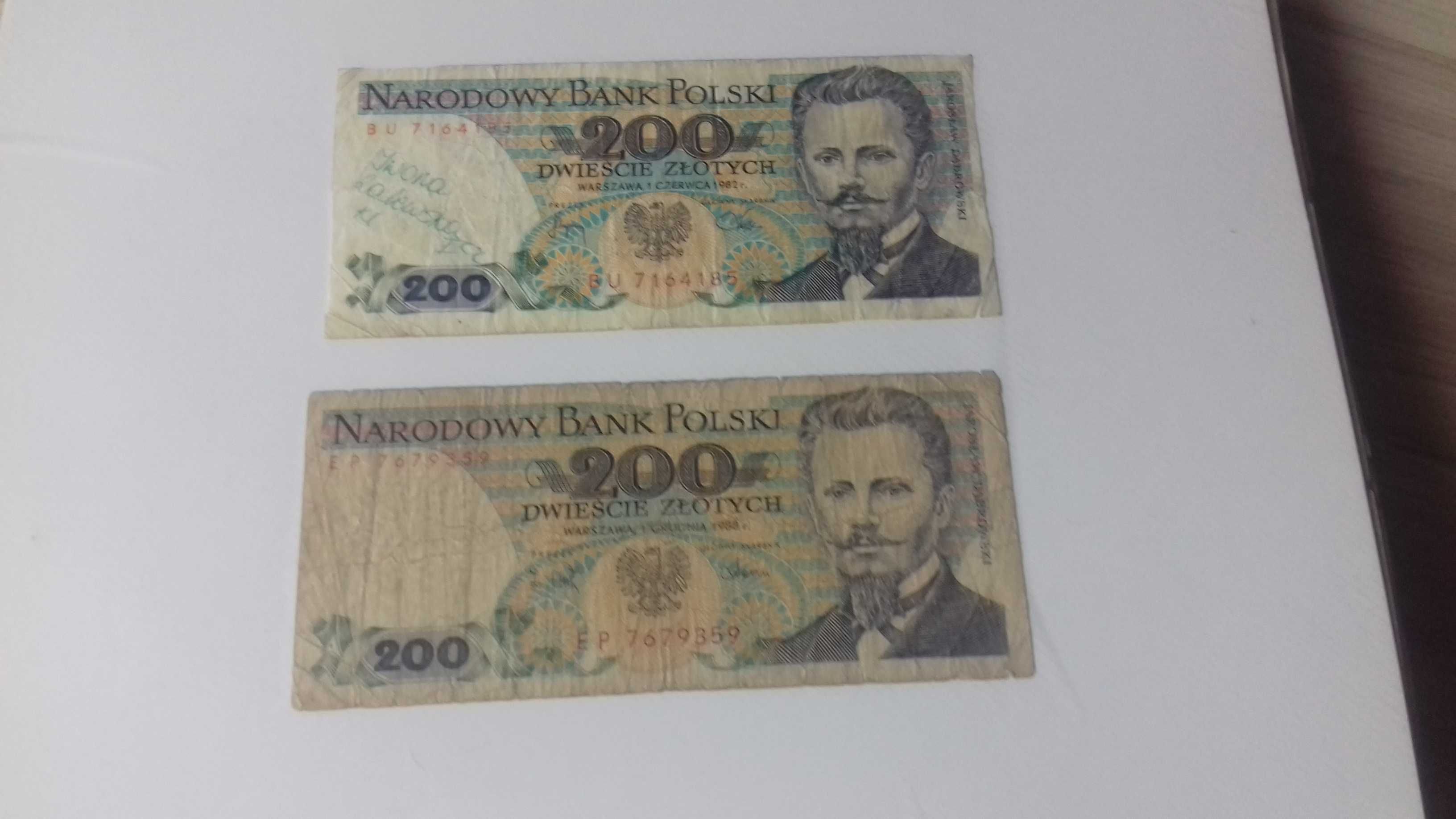 Stare banknoty z 1982,1988
