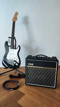 Gitara elektryczna Squier by Fender+ wzmacniacz Vox + mega dodatki +