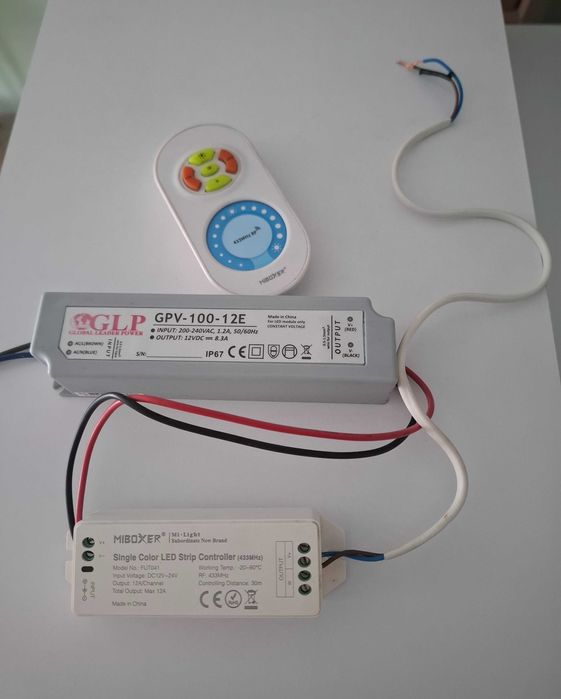 Transformator + kontroler LED + pilot