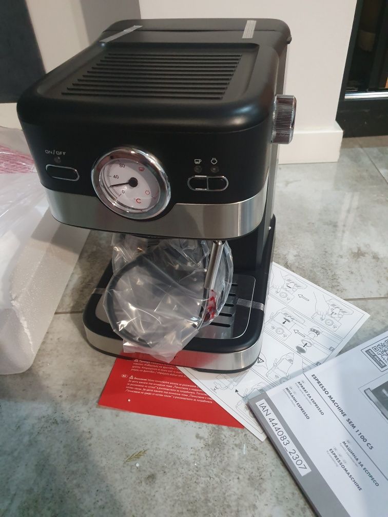 SILVERCREST® Ekspres do kawy ciśnieniowy SEM 1100 C5, 1100 W