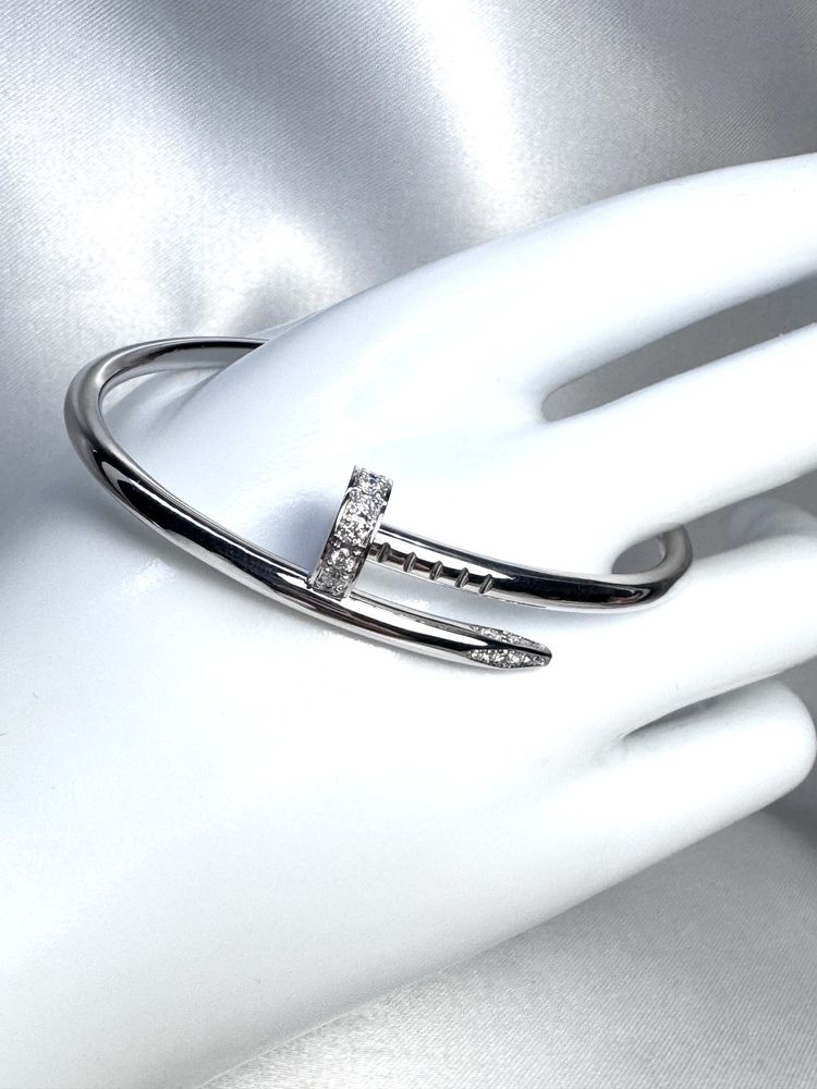 Золотой браслет гвоздь в стиле Cartier JUSTE UN CLOU