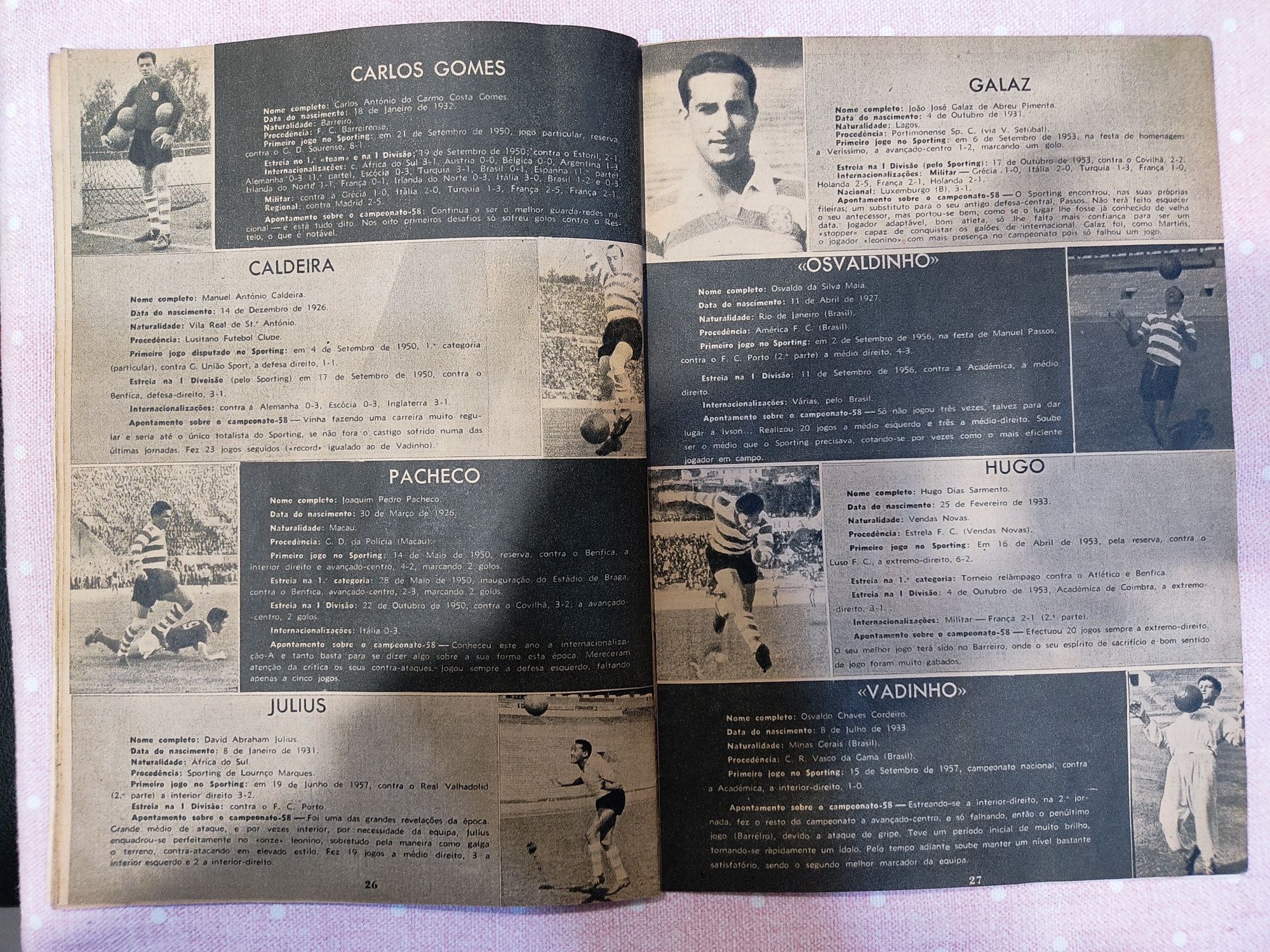 Sporting campeão nacional 1957/58 crónica desportiva