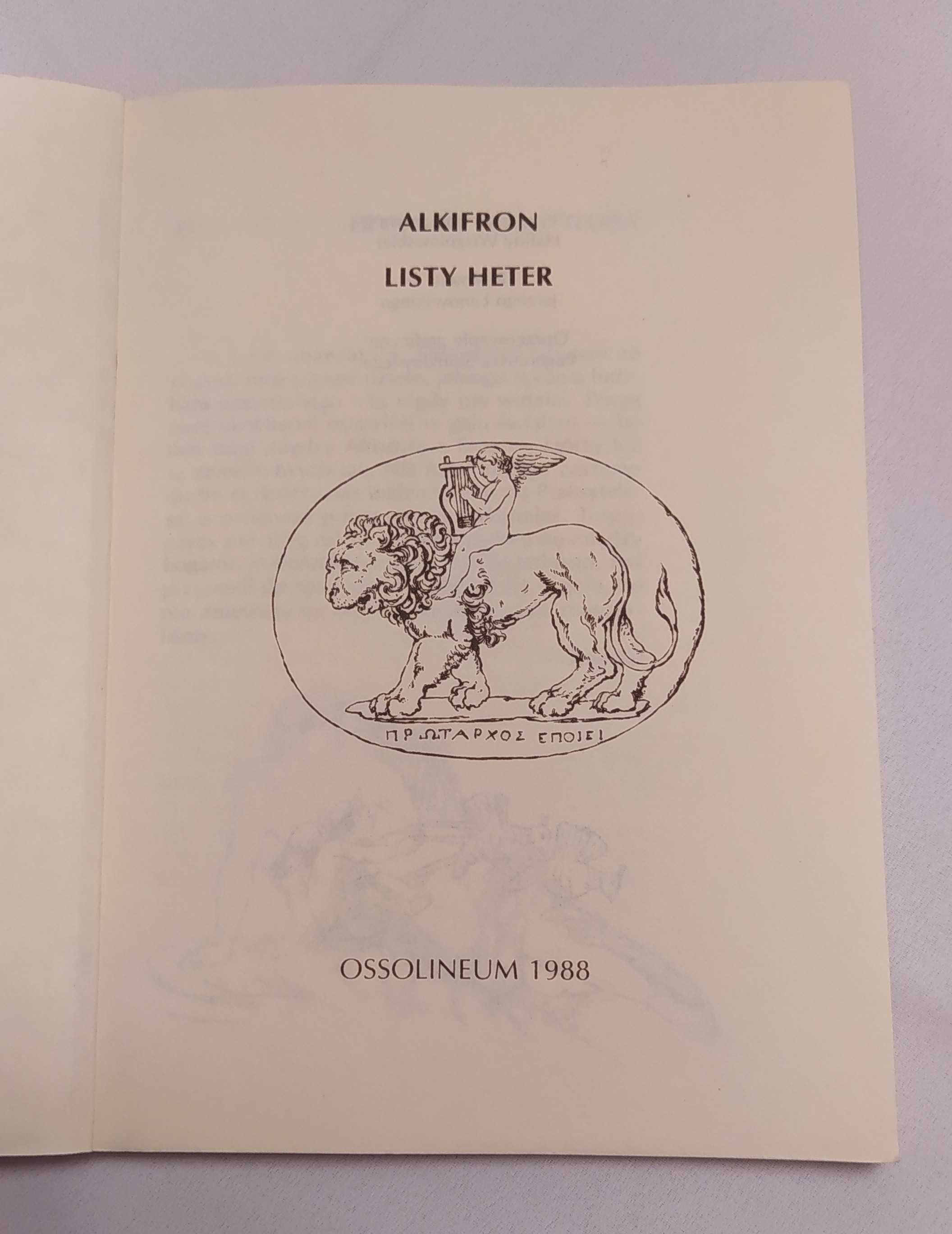 LISTY HETER – Alkifron