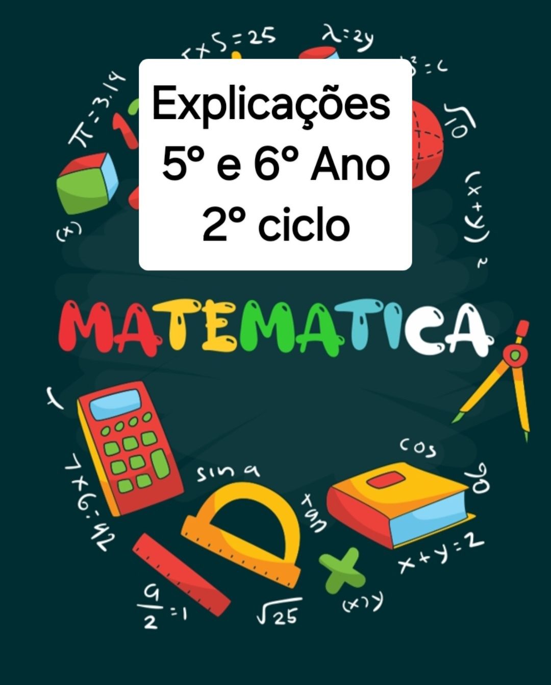 Explicações de Matemática - 2°Ciclo