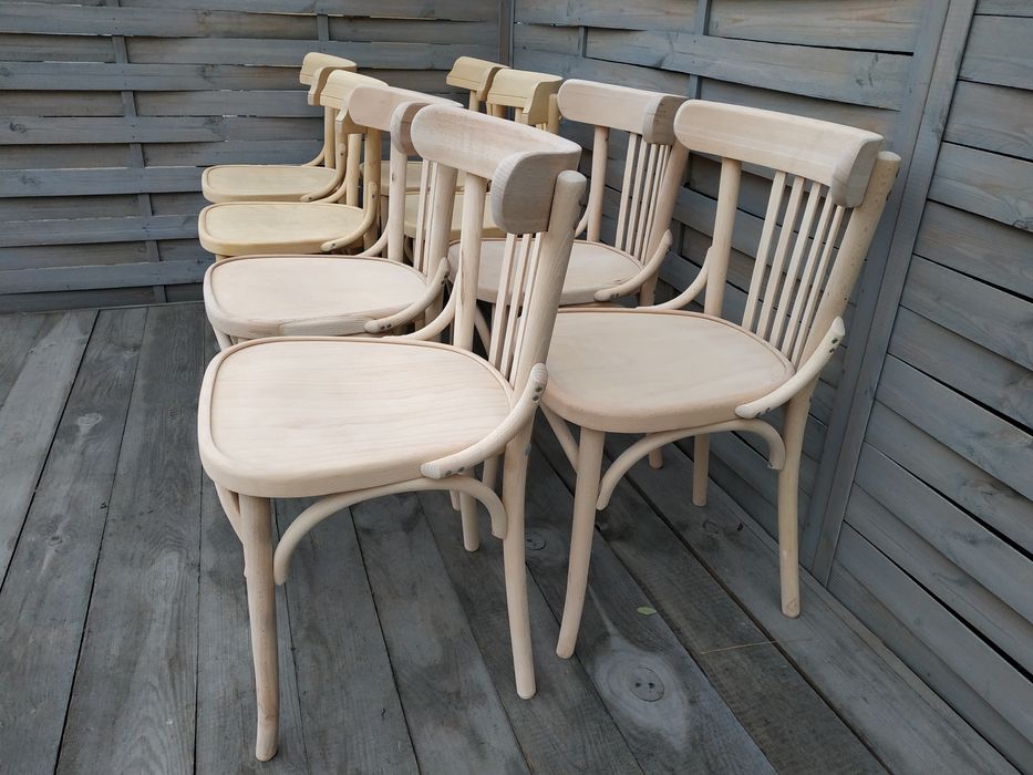 Krzesła Thonet Fameg wyszlifowane do malowania 120szt.