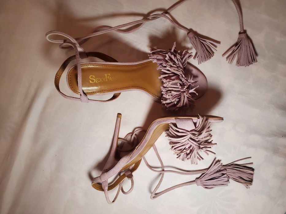 Босоніжки шкіряні в стилі Aquazzura’s