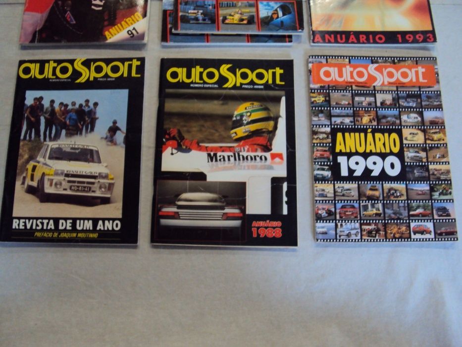 Anuários AutoSport (1988 - 90 - 91 - 92 - 93) e Turbo Sport 82/83
