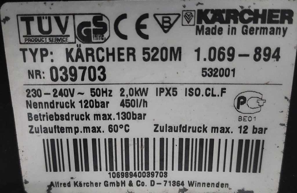Myjka Karcher 520 M gwarancja