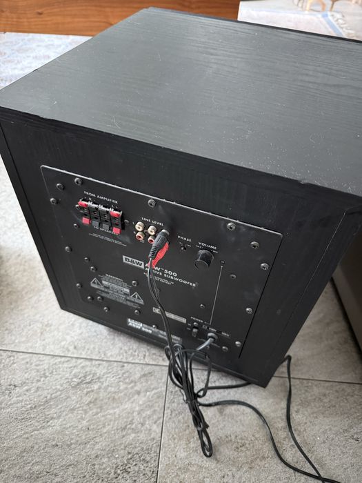 Subwoofer B&W ASW500, Amplituner DENON AVR-1801