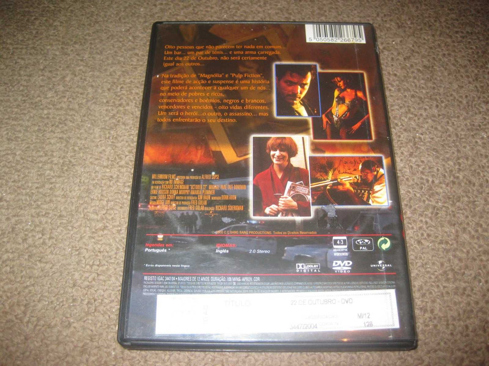 DVD "22 Outubro" com Amanda Plummer/Raro!