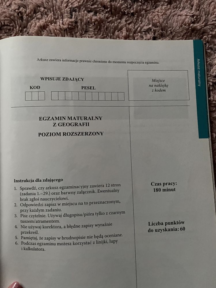 Maturalne karty pracy ćwiczenia rozszerzone geografia 2