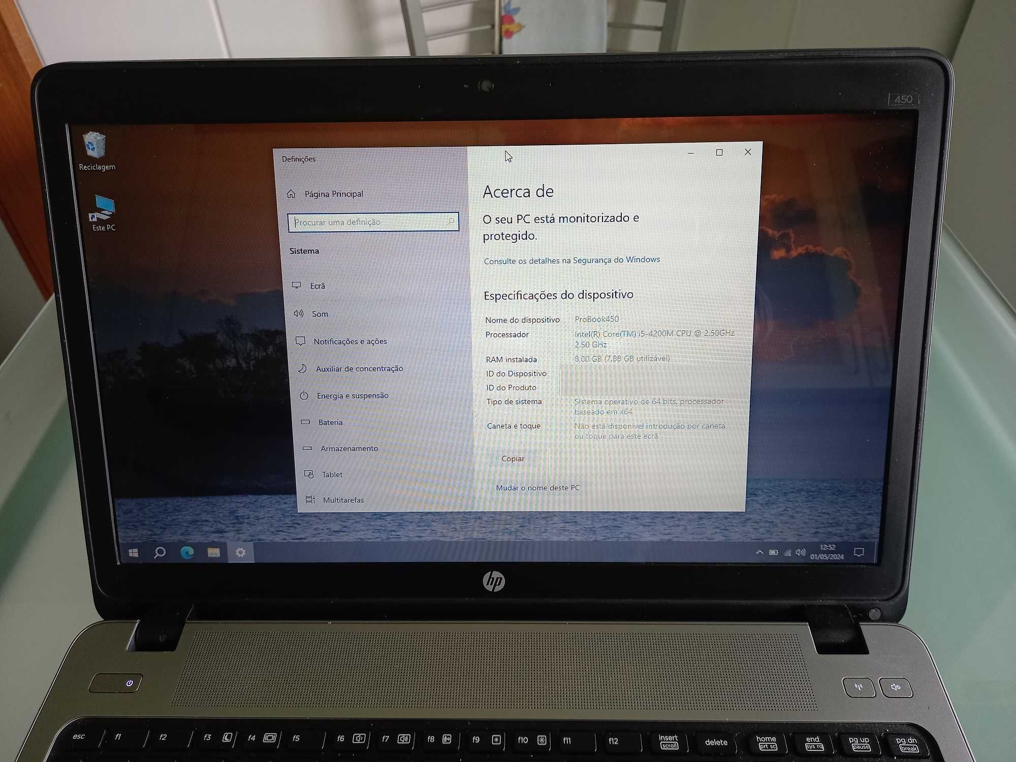 HP ProBook 450 bom estado funcionamento