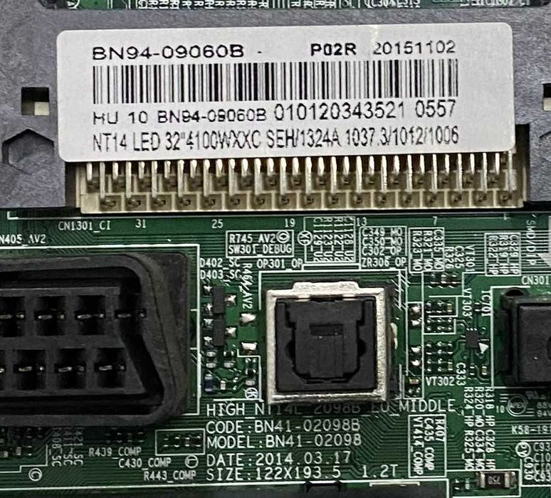 Samsung UE32J4100 Peças BN44.00696A BN41.02098B BN94.09060B Testadas