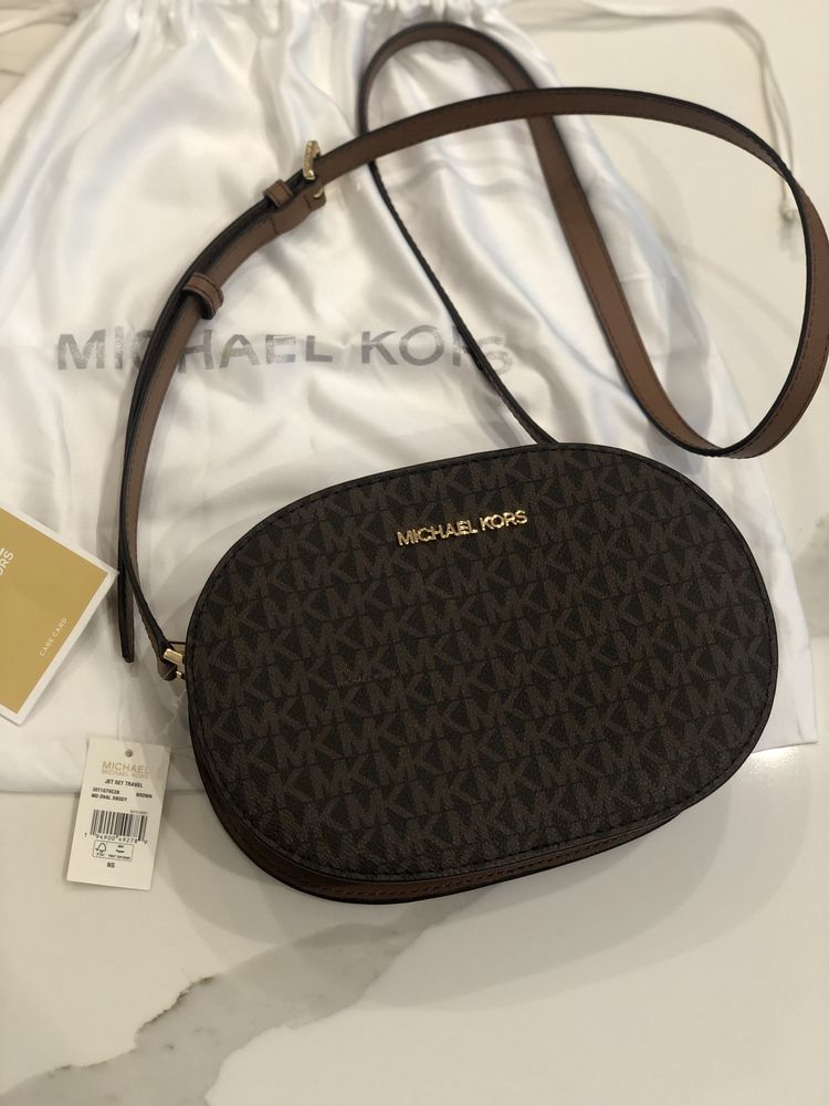 Michael Kors torebka Jet Set Travel Logo Medium Regulowany pasek