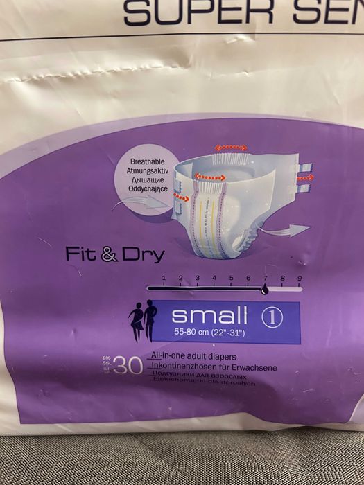 Seni Super Plus, pieluchomajtki dla dorosłych, rozmiar S, 20 szt.