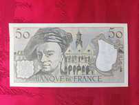 2 Notas de 50 Francos Franceses de 1983, circuladas. Valor de cada 7€.
