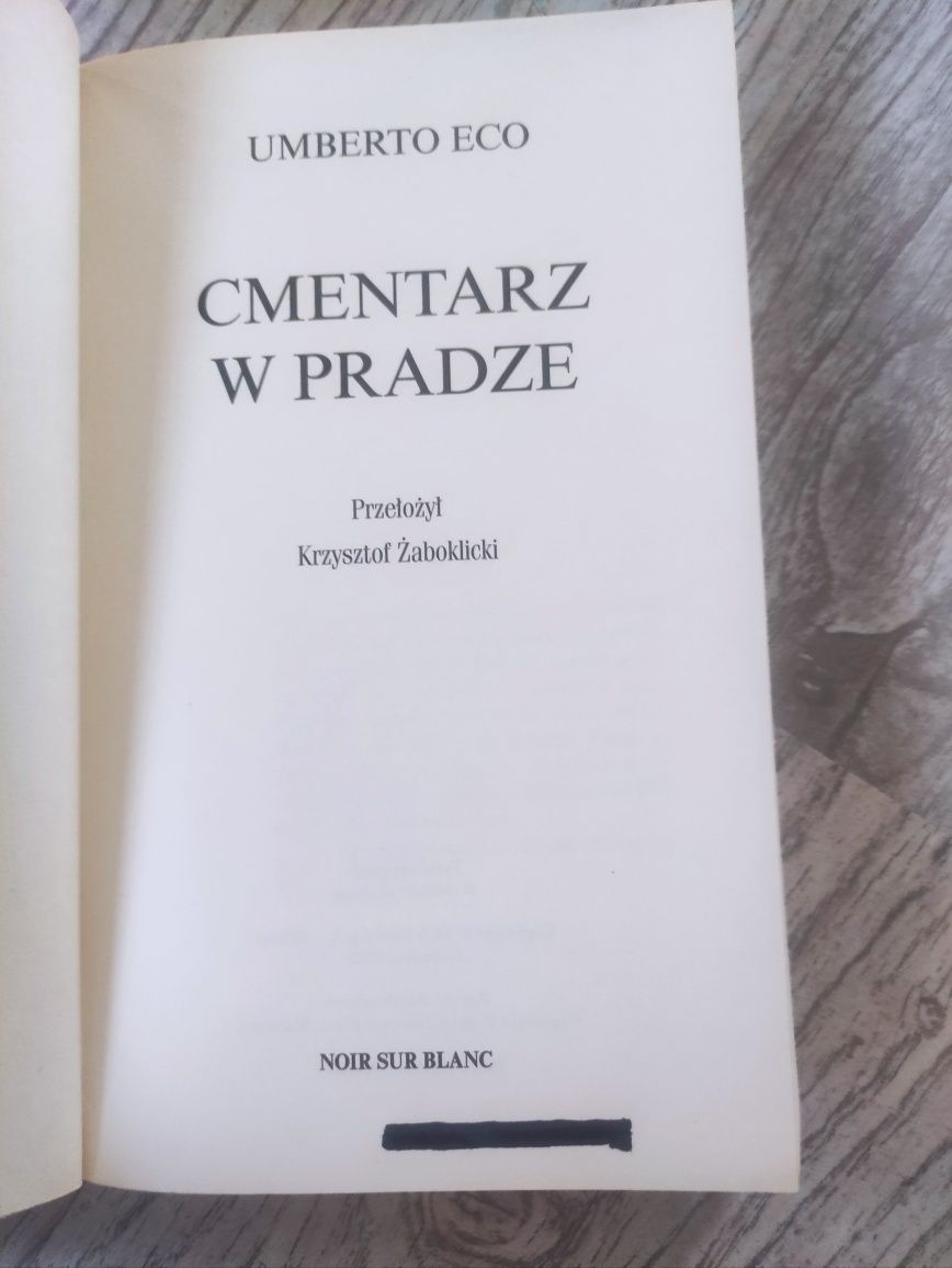 Umberto Eco "Cmentarz w Pradze".