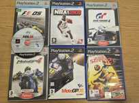 Gry PS2 - komplet 6szt.+1 bez pudełka