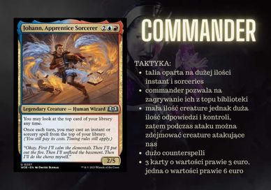 MTG Magic the... Commander deck / Johann Sorcerer / instanty!