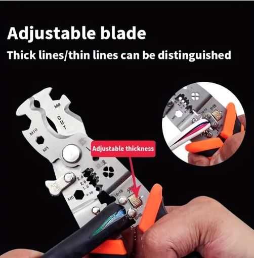 Uniwersalny ściągacz izolacji kabli elektrycznych, cięcia kabli