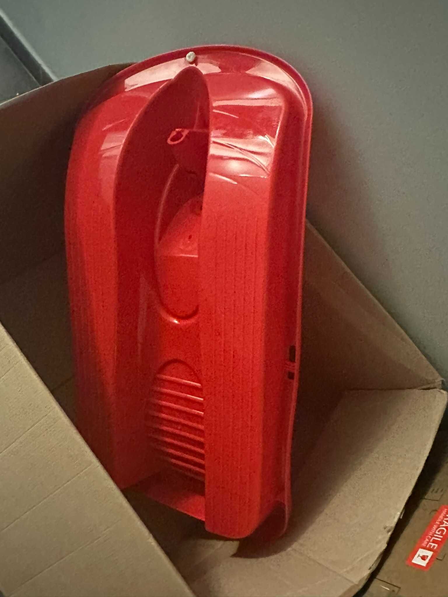 SANKI z kierownicą i hamulcami red 95cm classic
