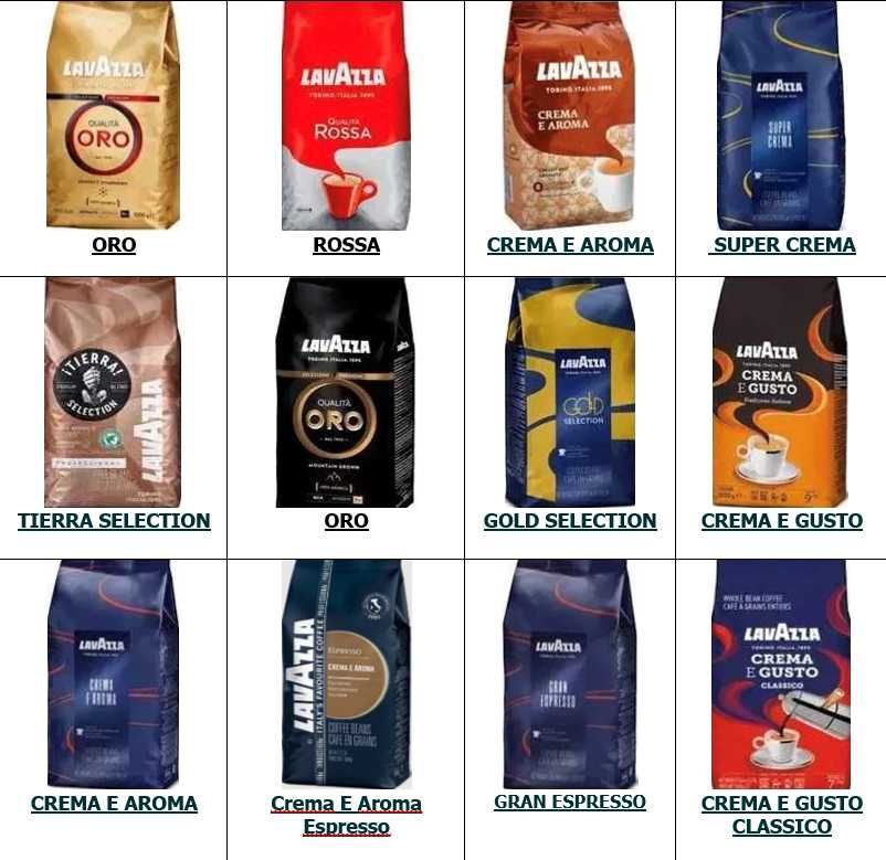 Кофе Кава Lavazza Kimbo зернах мелена Розчинна кава 14 видов Польша