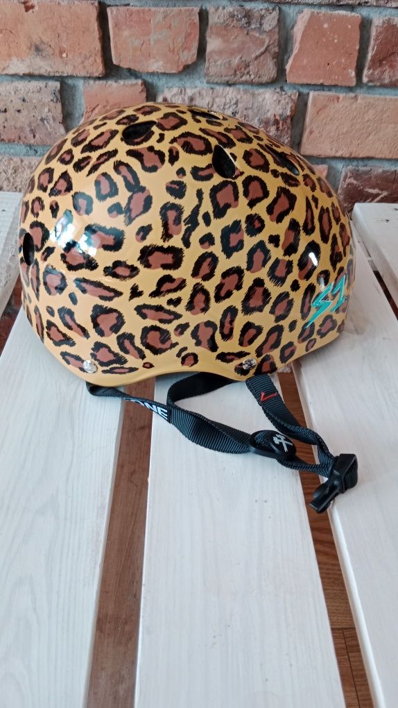 Kask na deskę rolki rower Moxi S1 Lifer 55cm Leopard