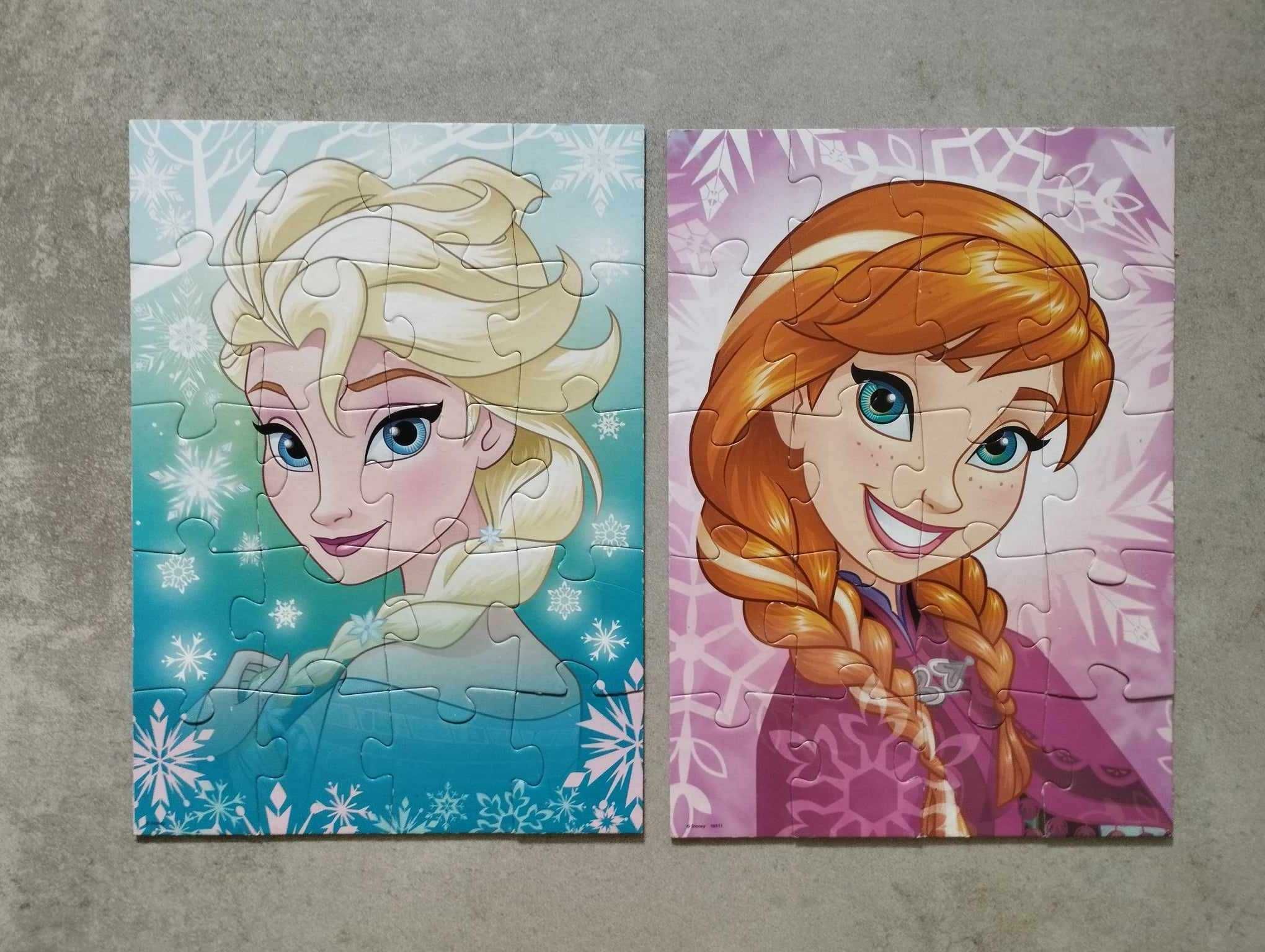 2 Puzzles Frozen de 20 peças