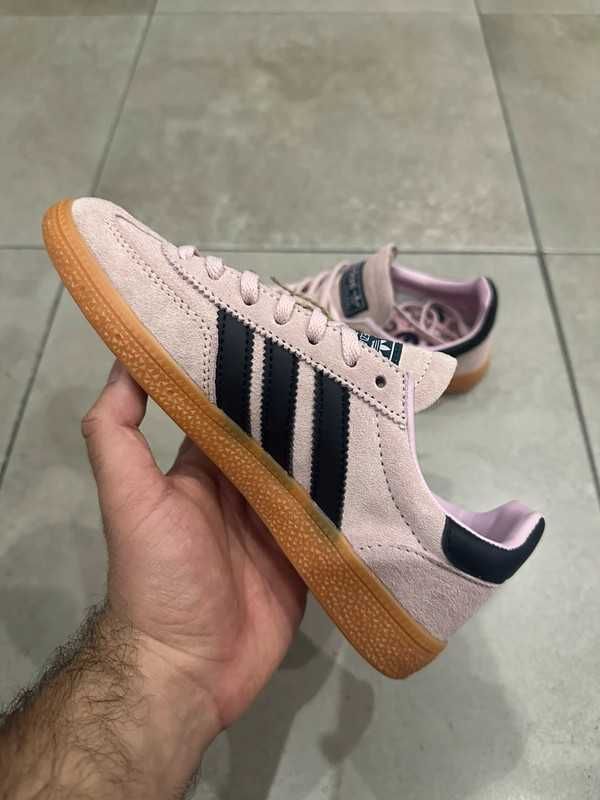 [Damskie dobre buty]{Adidas Handball Spezial-Clear Pink Arctic}R.39