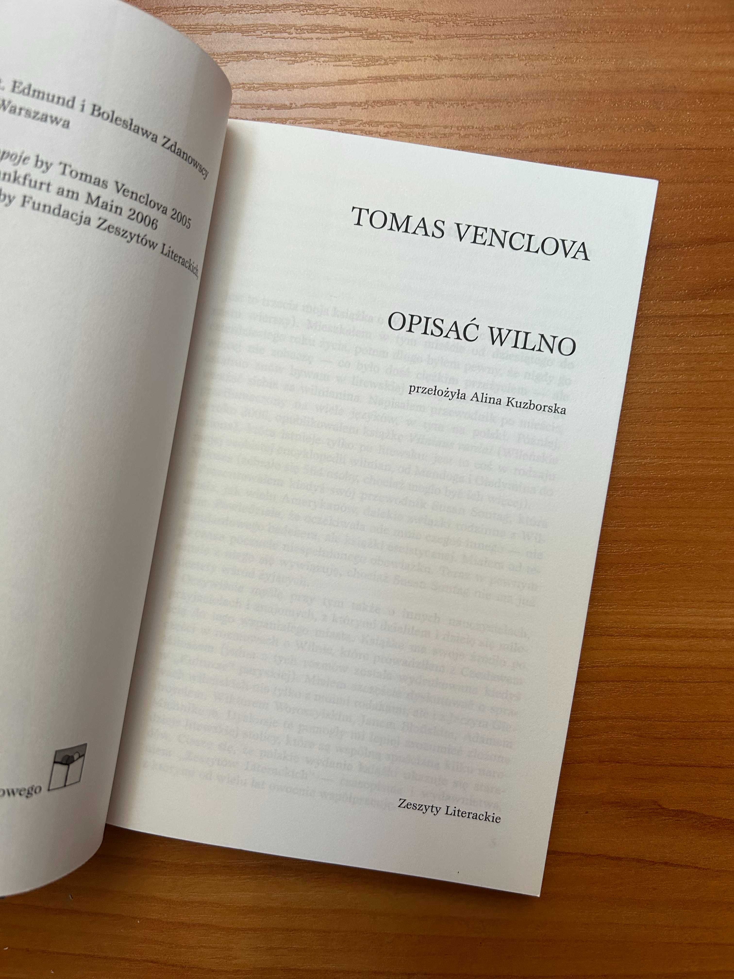 "Opisać Wilno" - Tomas Venclova