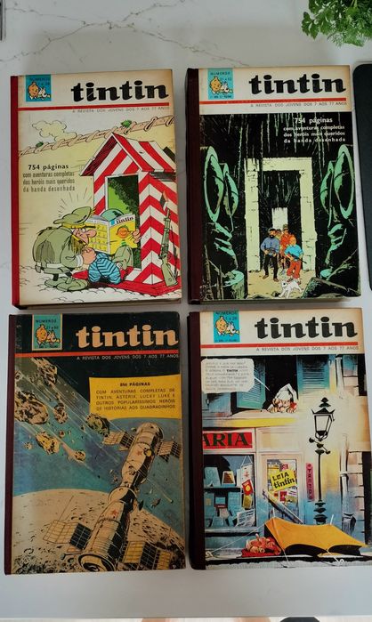 Tintin revista - varios volumes encadernados capa dura orig Bertrand