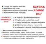 Korepetycje statystyka analiza danych badania ekonometria excel