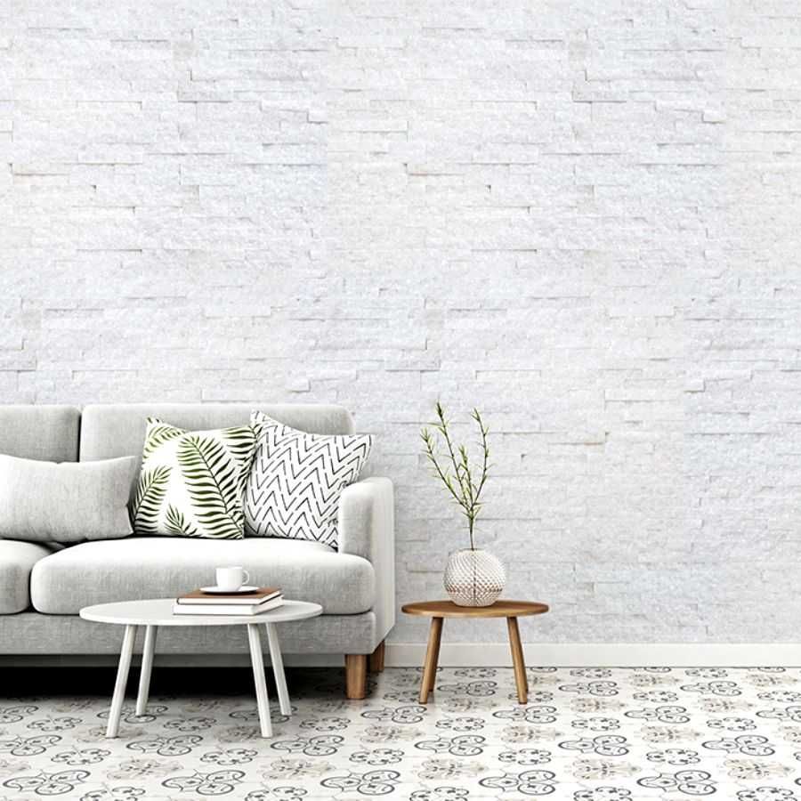 Panel ścienny Marmur White Stackstone 10x36x0,8-1,3 cm PROMOCJA