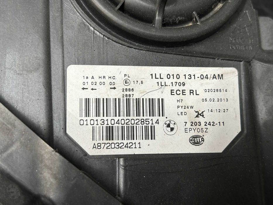 Ótica direita BMW Série 5 F10 (2014)