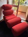 Chaise longue com descansa Pés