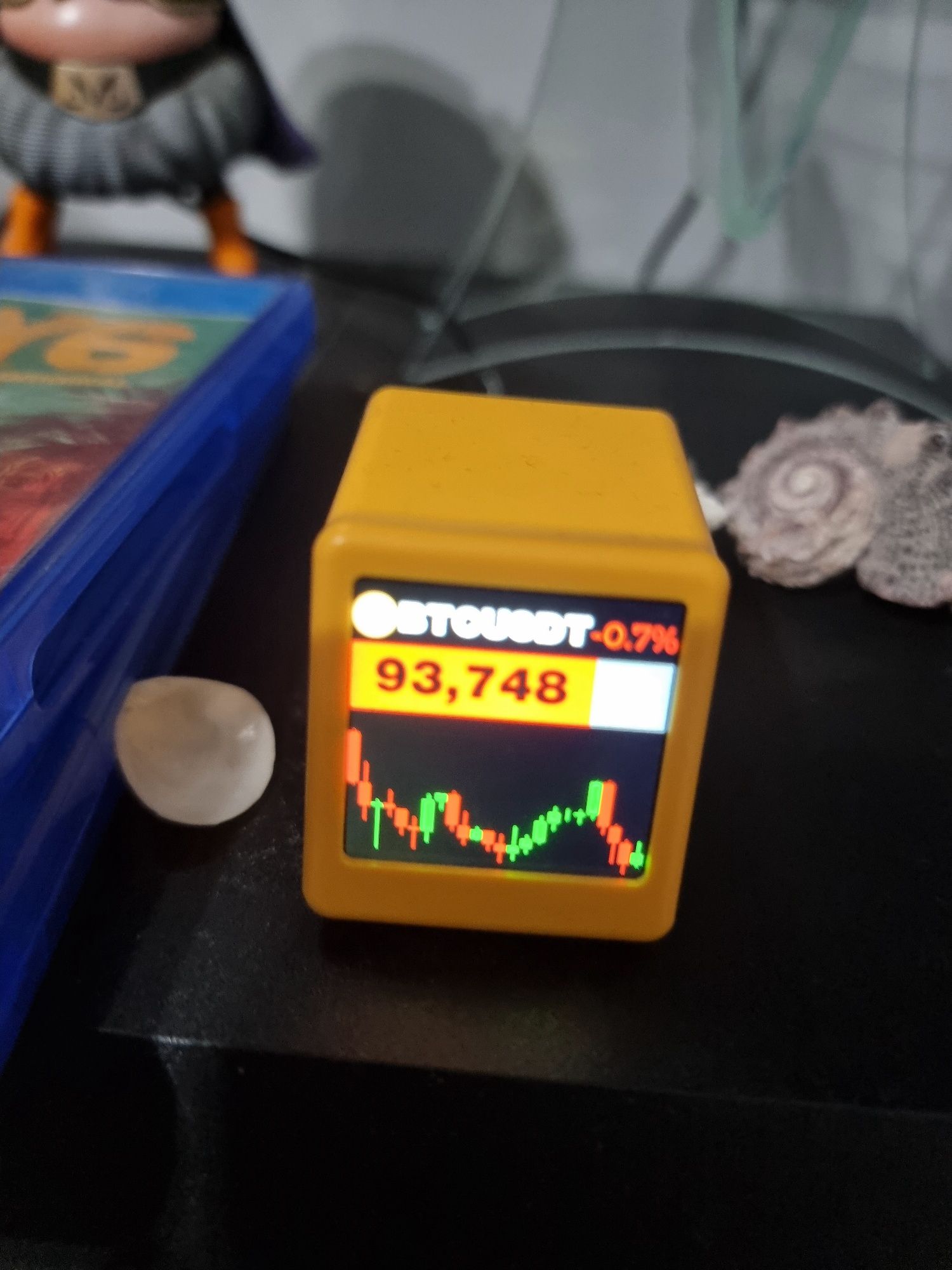 Zegar z funkcją Śledzenia kryptowalut,pogoda itp