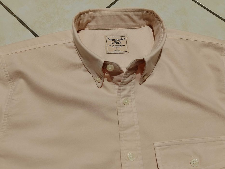 ABERCROMBIE & FITCH USA - NOWA! z LOGO Koszula Męska rozmiar L