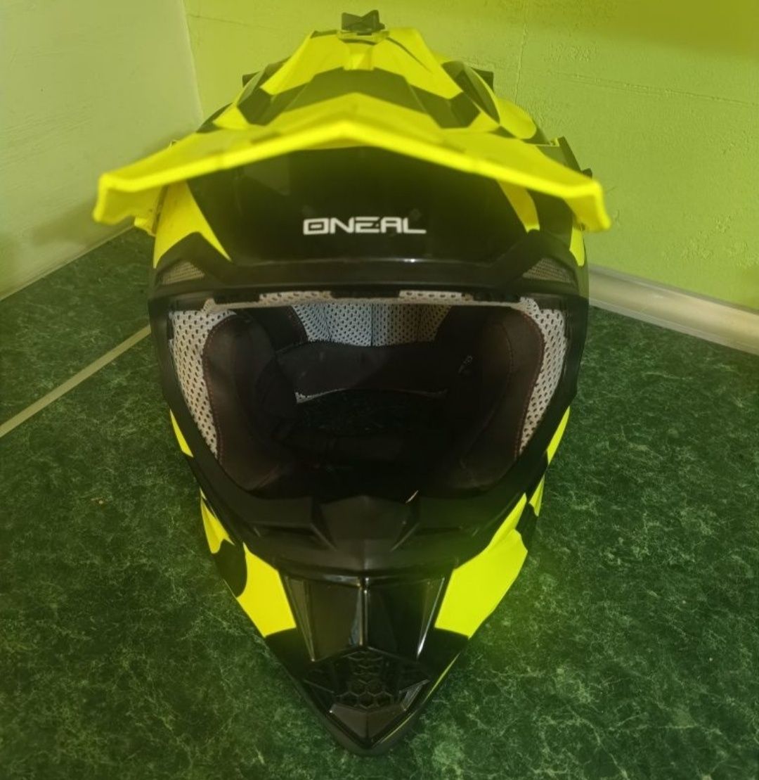 Kask oneal O'neal Seria 2 Yelow Fluo enduro Cross Quad Kross