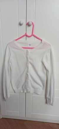 sweterek biały rozmiar 134