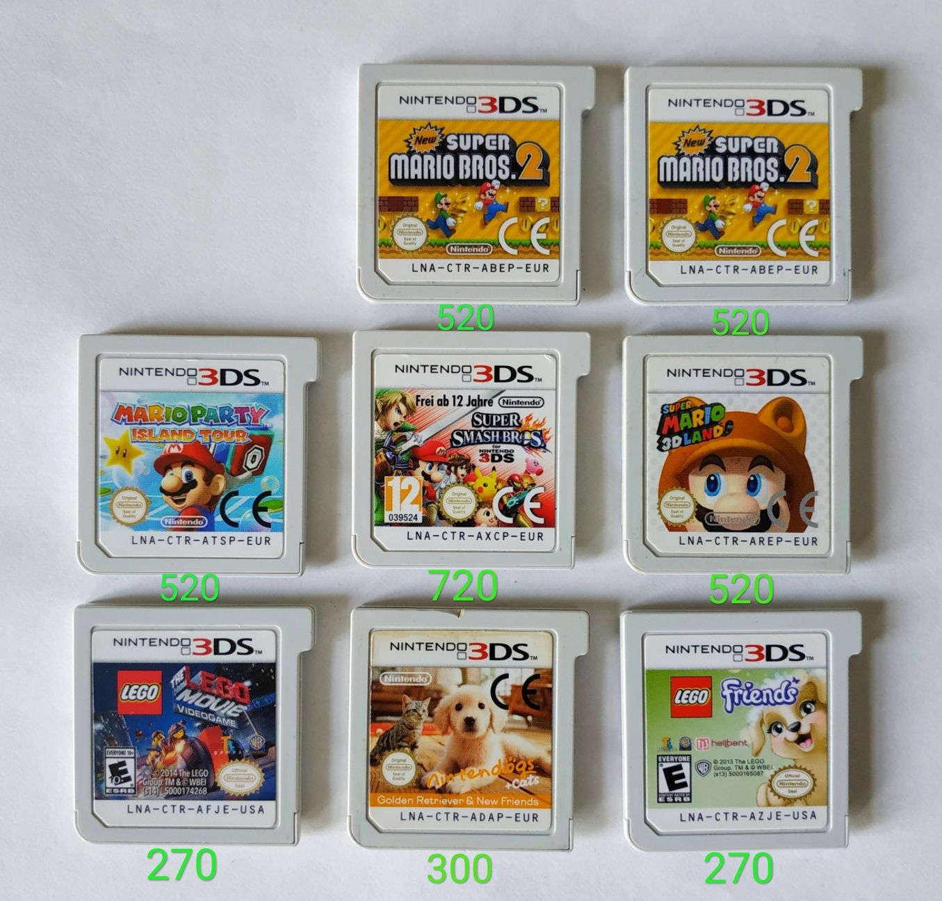 Nintendo 3ds 2ds картриджі картриджи ігри игры купити купить