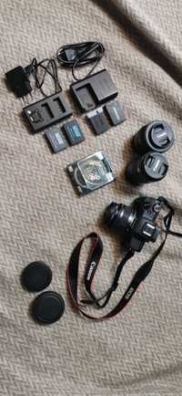 Aparat Canon EOS M50 z dodatkami