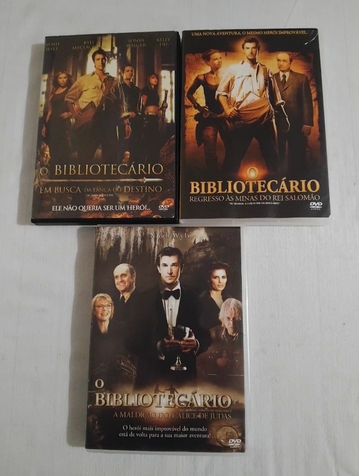 DVDs Trilogia O Bibliotecário