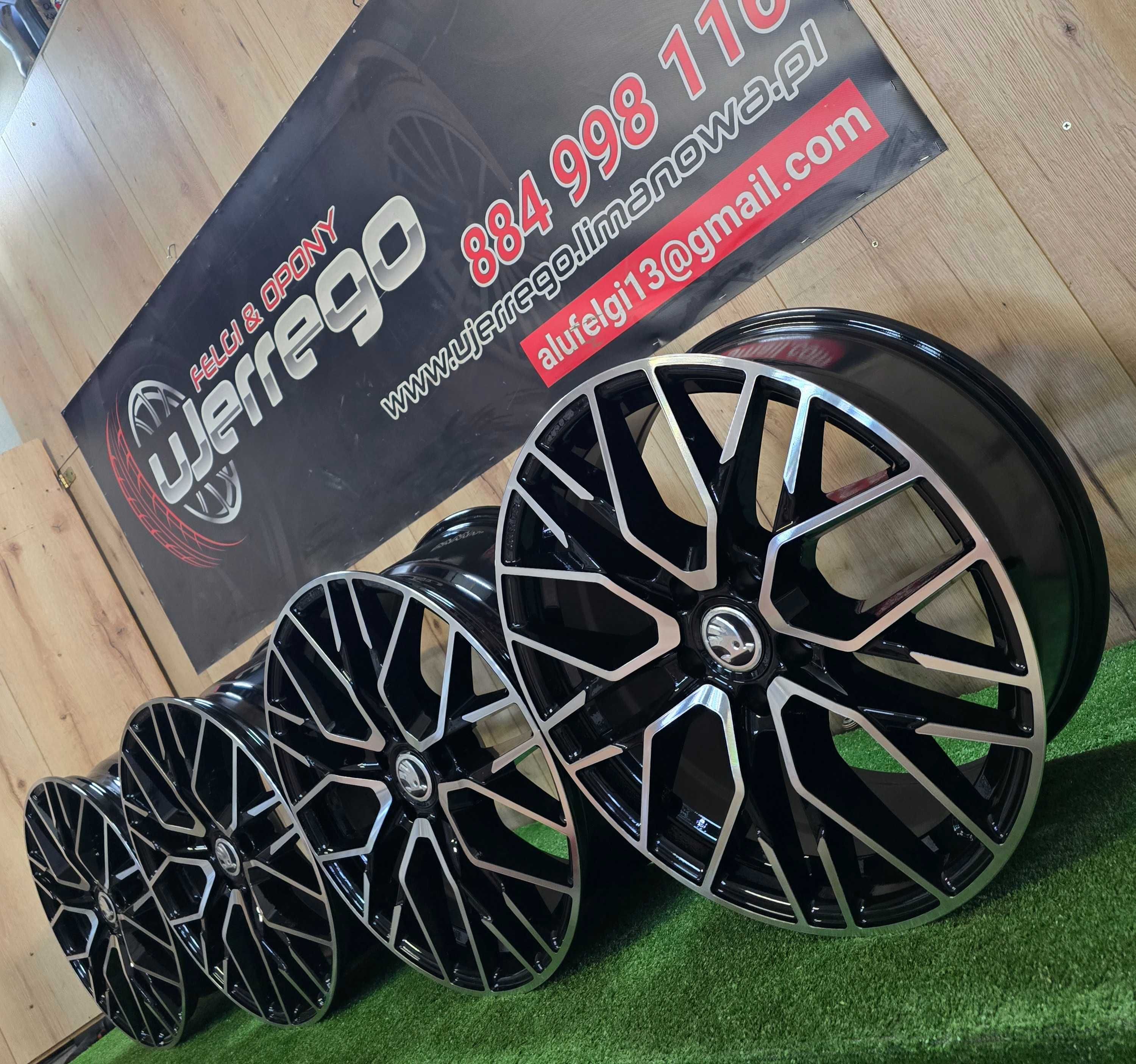 NOWE ALUFELGI SKODA 17x5x100 - Fabia,Kamiq,Praktik,Scala,Rapid