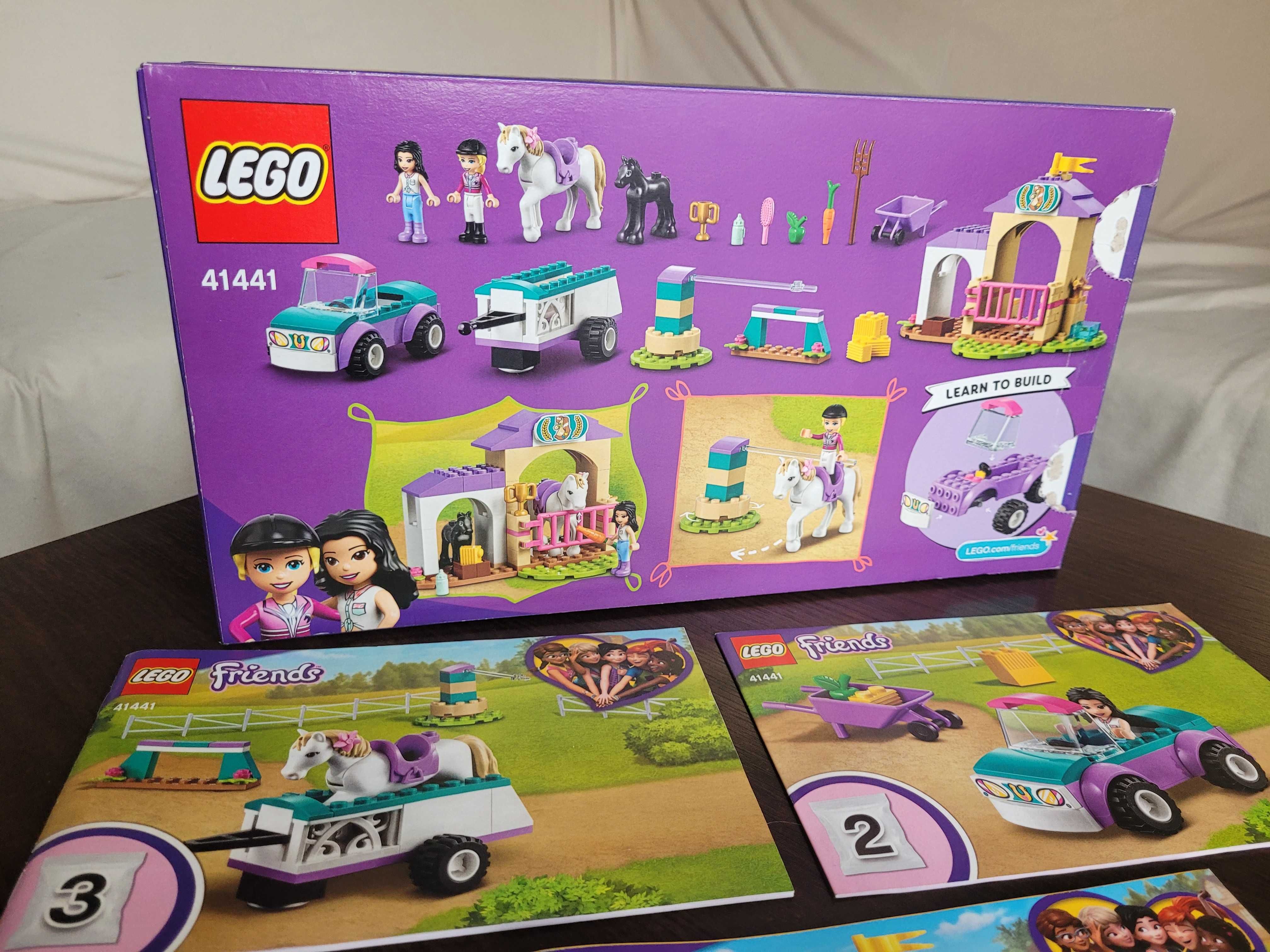 Klocki Lego Friends Szkółka jeździecka i przyczepa 41441 Komplet Instr